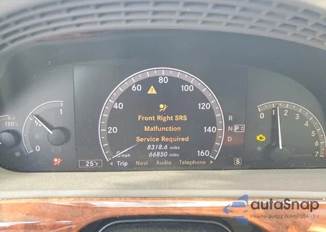 2009 Mercedes-Benz S 550 from USA, damaged, VIN WDDNG71X29A239360